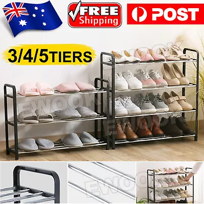 $15.95 • Buy Shoe Rack Storage Organizer Shelf Stand Shelves 3/4/5 Tiers Layers Shoe Storage