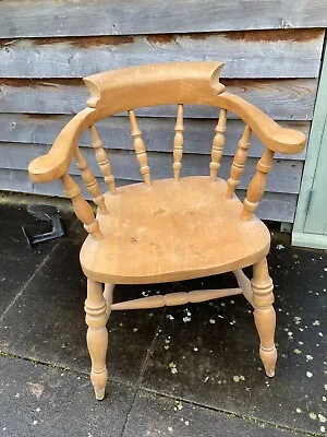 Captains Smokers Bow Chair Desk Chair Armchair • £50