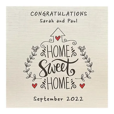 £4.45 • Buy Handmade PERSONALISED New Home House Warming Card