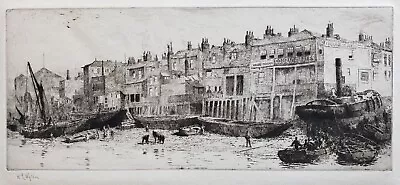 Antique Etching William Lionel Wyllie Pencil Signed Britan UK England Maritime • £1373.99