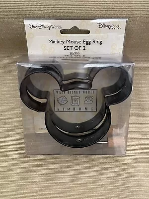 Disney Parks Resorts Mickey Mouse 4” Egg Pancake Ring Mold Metal (Set Of 2) NOS • $11.99