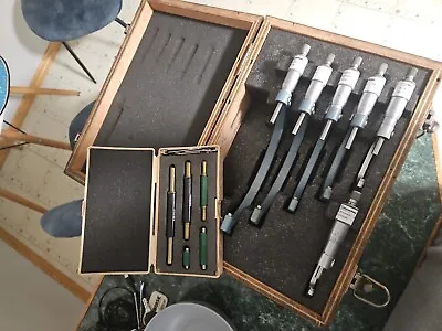 Mitutoyo 103-907-40 Outside Micrometer Set W/Standards (0-6 ) - Mint In Case! • $700