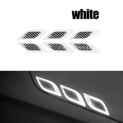 6X Reflective Car Door Bumper Body Side Decal Sticker Safety Warning Tape White • $4.90