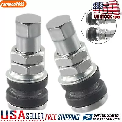 Tire Valve Short Stems Tire Metal Tubeless ClampTyre Valve For Cars Motorcycles • $9.19