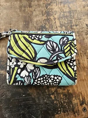 Vera Bradley Retired Pattern Island Blooms Spring Trifold Wallet Wristlet  • $10