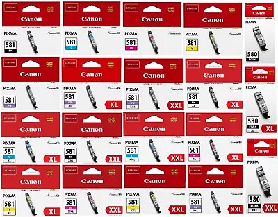 Canon Ink Cartridges PGI-580 XL XXL & CLI-581 XL XXL LOT • £58.27