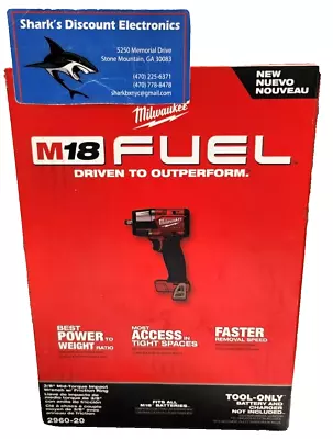 Milwaukee M18 FUEL GEN-2 Li-Ion Impact Wrench W/Friction Ring - 2960-20 - NEW • $169.99