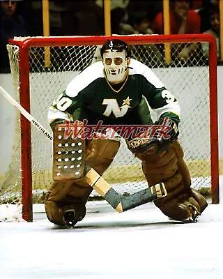 NHL Goalie Cesare Maniago Minnesota North Stars Game Action Color  8 X 10 Photo • $5.59