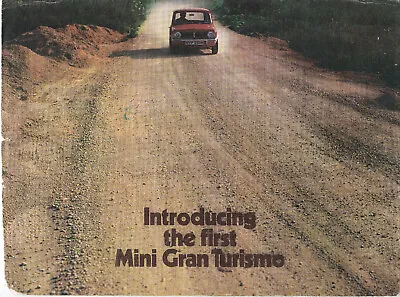 1969 Introducing BL Mini Gran Turismo 1275 GT UK Issue Sales Brochure - ROUGH • $4.99