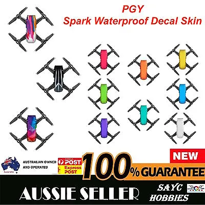 $15.99 • Buy DJI Spark Drone Waterproof Decal Skin Stickers Protector 3M Scotchcal Film - AU