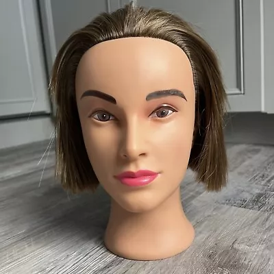 Real Human Hair Practice Mannequin Head Model. From Hair To Make Up To Piercings • $50