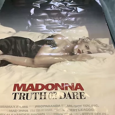 Movie Poster Madonna Truth Or Dare Boy - Toy Inc.1991 MIRAMAX  Films Size 21x47 • $1.99