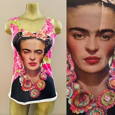 FRIDA KAHLO Art To Wear TANK TOP Medium • $24.49