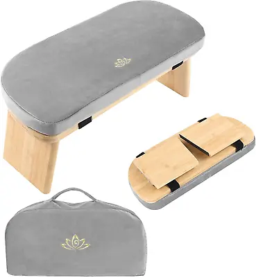 Meditation Bench Meditation Chair Portable Meditation Stool With Cushion Zaze • $71.99