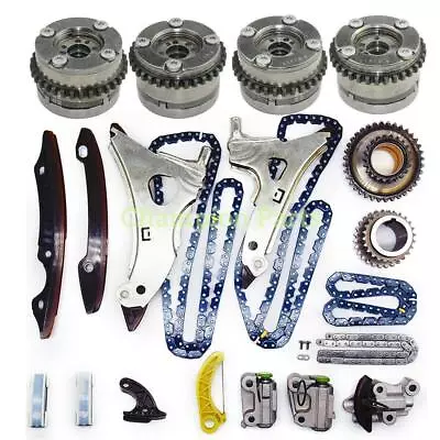 Timing Chain Kit+ 4 Camshaft Adjusters For Benz M278 W212 CLS500 GL550 S500 E550 • $549