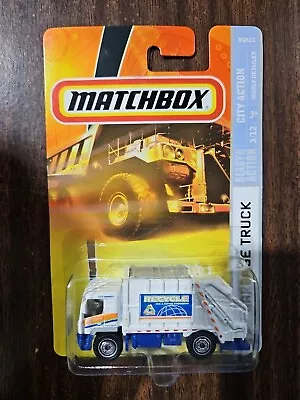 Matchbox White Garbage Truck #47 2007 38c1 • $5.99