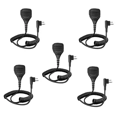 5pcs 2 PIN Shoulder Speaker Mic For CP185 CLS1410 CLS1110 DTR410 PR400 CP200 • $69.99