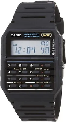 Casio Men's Vintage CA-53W-1CR Calculator Resin Band Water Resistant Watch • $28.99