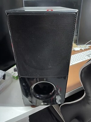 LG SH96TA-W Black Wired 3-Ohms Home Theater System Passive Subwoofer Speaker • £19