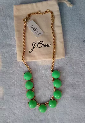 NWT J. Crew Factory Bubble Stone Necklace Sea Mist Green • $15.99