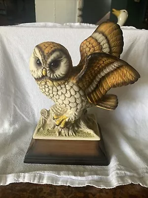 Vintage HK Ceramic Collectors Owl On Stand (g) • $12.95