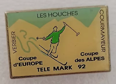 Mark 92 TV Ski Pins. European Cup. Verbier Les Houches Courmayeur  • $8.45