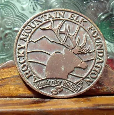 Rocky Mountain Elk Foundation  Medal  43 Mm Wide  Working For Wildlife  • $4.25