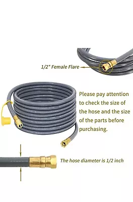  Upgraded 36 Feet 1/2 Inch Natural Gas Hose Propane Hose • $45