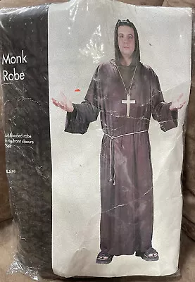 Monk Robe One Size Hooded Robe W/tie Belt • $18.99