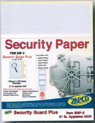 Laser Print Security Paper (SGP-2) Blue/Canary 21-lb 2-Part Carbonless • $258.71