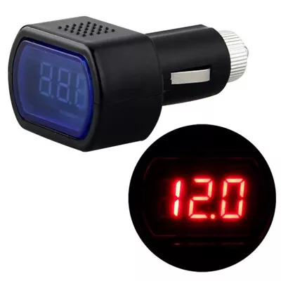 Digital LED Car Auto Cigarette Lighter Volt Voltage Gauge Meter Monitor 12V24V • $11.48