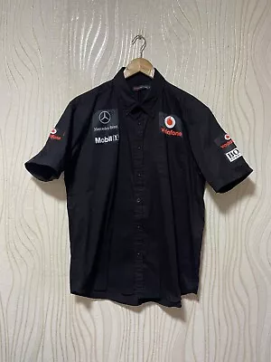 FORMULA 1 VODAFONE MERCEDES MCLAREN SHIRT Sz L MEN BLACK  • $119.99