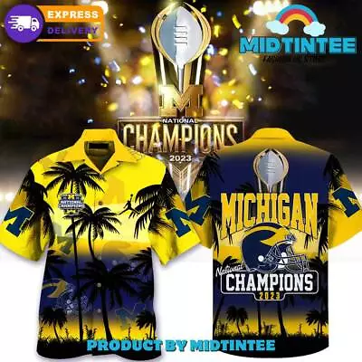 BEST PRICE_Michigan-Wolverines-Football-National-Champions-Hawaiian-Shirt S-5XL • $36.90
