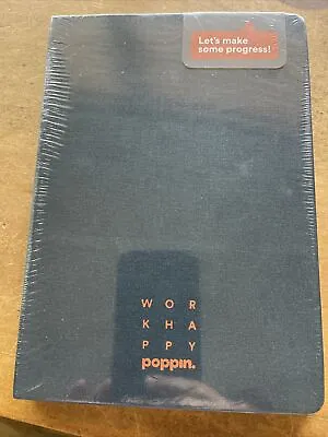 Poppin Inc 24422637 Work Happy Hard Bound Journal Quadrille (dot Grid) Rule • $15.99