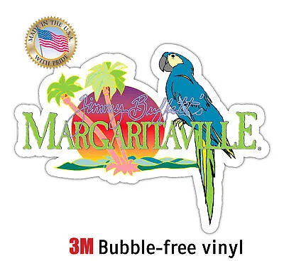 Margaritaville Jimmy Buffetts Decal Sticker Vinyl 3m Usa Vehicle Window Car Wall • $1.99