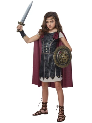 £56.34 • Buy Fearless Gladiator Spartan Medieval Renaissance Roman Warrior Girls Costume