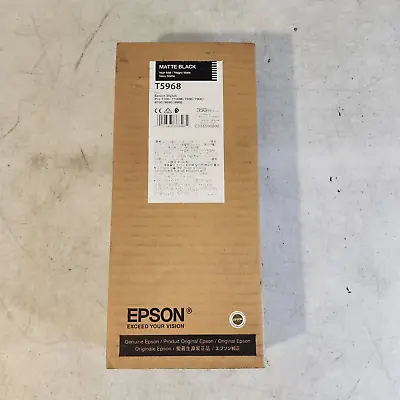 Epson T5968 Matte Black 350ML Ink  7890 7900 9890 Genuine New OEM Sealed • $29.99