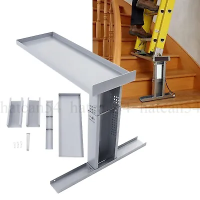 STEEL Ladder Leveler Leg Stabilizer Stair Security Tool Aide Load Bearing 650KG • £75.99