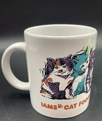 Iams Cat Food Good For Life Vintage Promotional Ceramic Coffee Cup Mug 10oz • $9.95