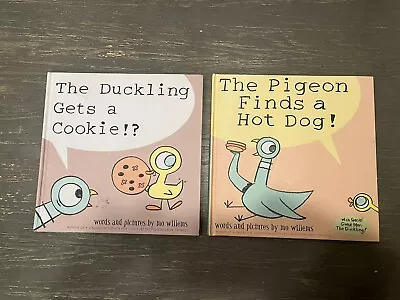 Lot 2 Mo Willems Pigeon Books Mint Duckling Gets A Cookie Finds A Hot Dog • $7.99