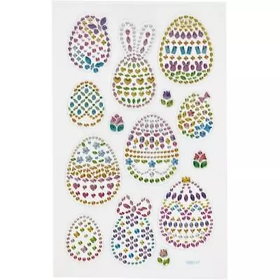 Easter Egg Gem Craft Stickers Embellishments Self Adhesive  • £3.30