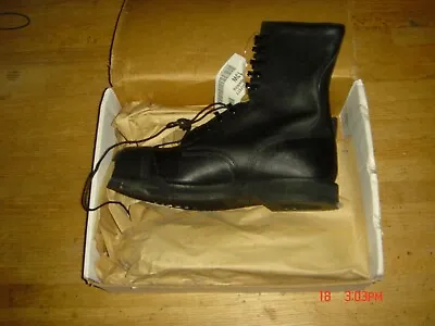 NOS Addison  Military Combat Boots Mens 13W  Navy Army Black Safety Non-spark • $99