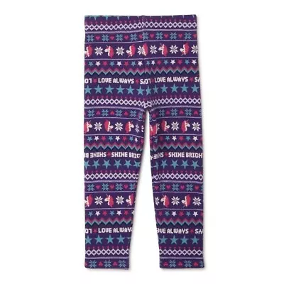 Garanimals Toddler Girls Print Velboa Leggings Size 4T Purple • $9.34