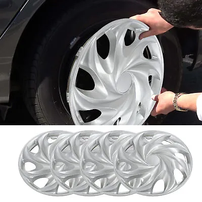 Car 4Pcs 14 Inch Wheel Hub Cap Universal Fit Silvery Wheel Hub Rim Cover For • $106.02