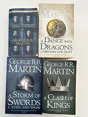 Game Of Thrones 4 X Book Series Bundle - George R R Martin • $20