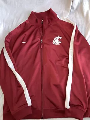 $39.99 • Buy Nike Team Authentic WSU Washington State University Cougars Full Zip Jacket Sz L