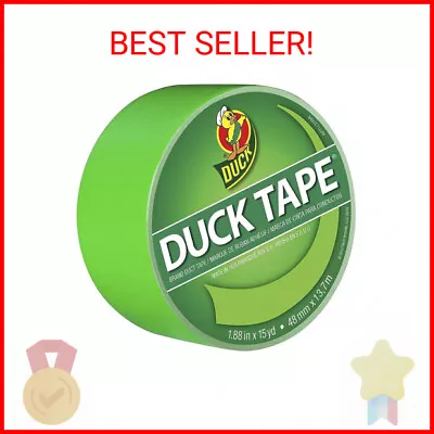 Duck Brand 1265018 Color Duct Tape Neon Lime Green 1.88 Inches X 15 Yards Ro  • $9.98