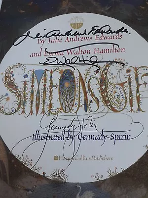 $75 • Buy Simeon's Gift-SIGNED-Julie Andrews Edwards Emma Walton Hamilton Gennady Spirin 