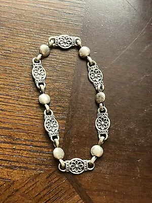 Antique Danish Silver Bracelet By Horsens Sølvvarefabrik 830 Silver Marked • $119