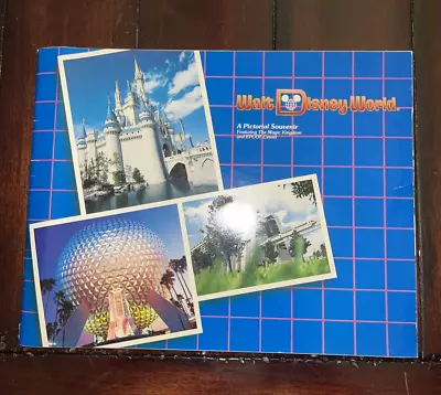 VTG 1986 Walt Disney World Pictorial Souvenir Booklet Magic Kingdom Epcot Center • $6.99